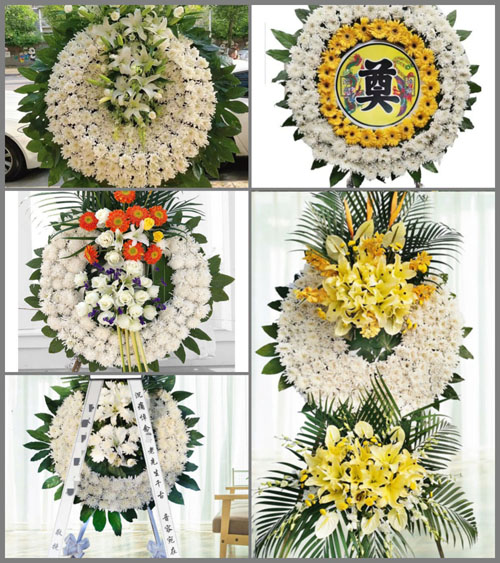 安徽滁州市凤阳县府城镇老人桥村花圈速递